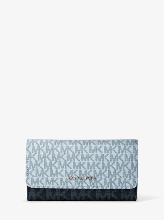 Jet Set Travel Signature Logo Tri-Fold Wallet