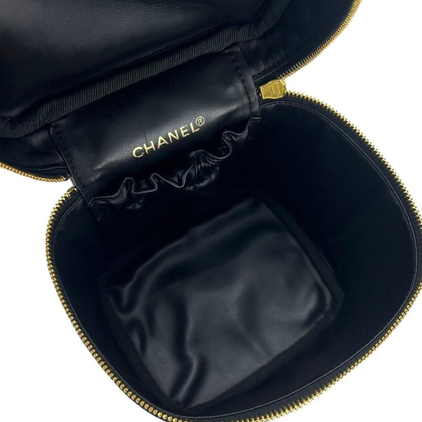 Chanel Vanity Leather Clutch Bag (Pre-Owned)