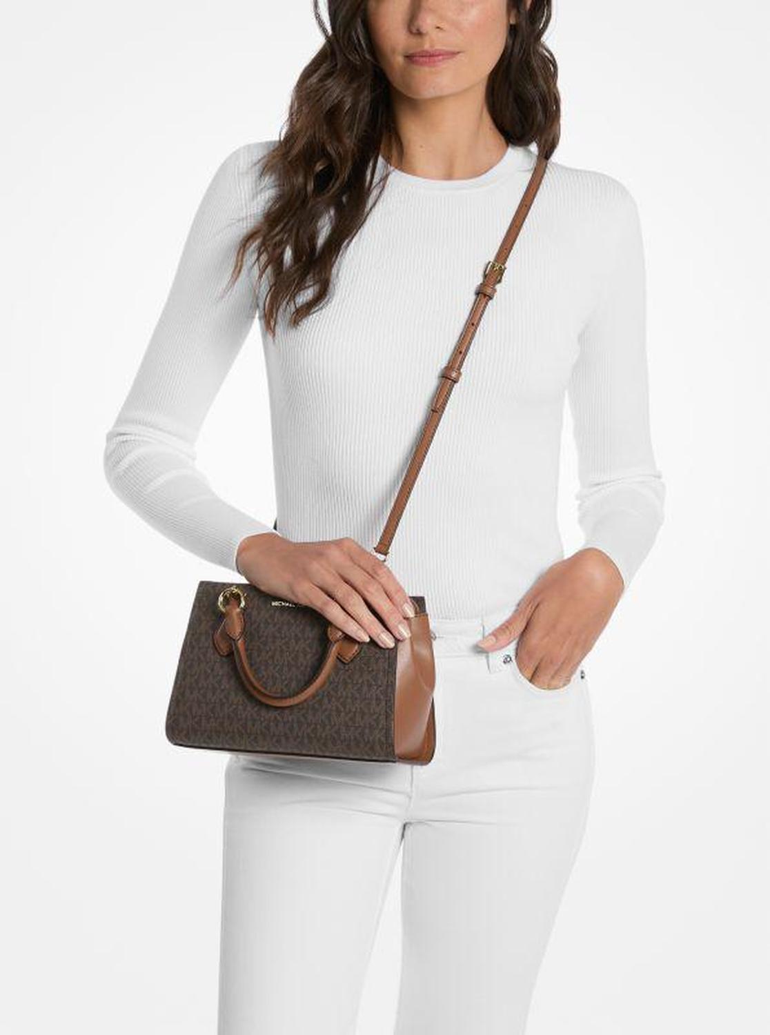 Marilyn Small Signature Logo Messenger Bag