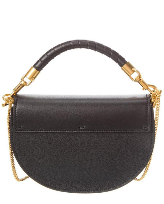 Chloé Marcie Chain Flap Leather & Suede Shoulder Bag