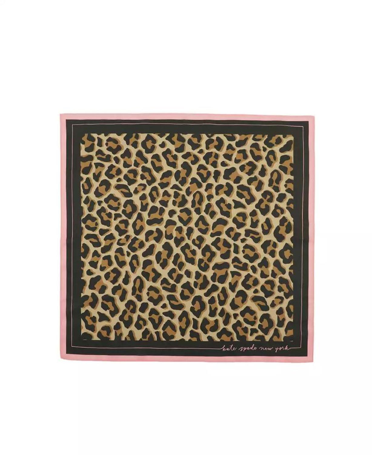 Women's Cheetah Print Square Bandana