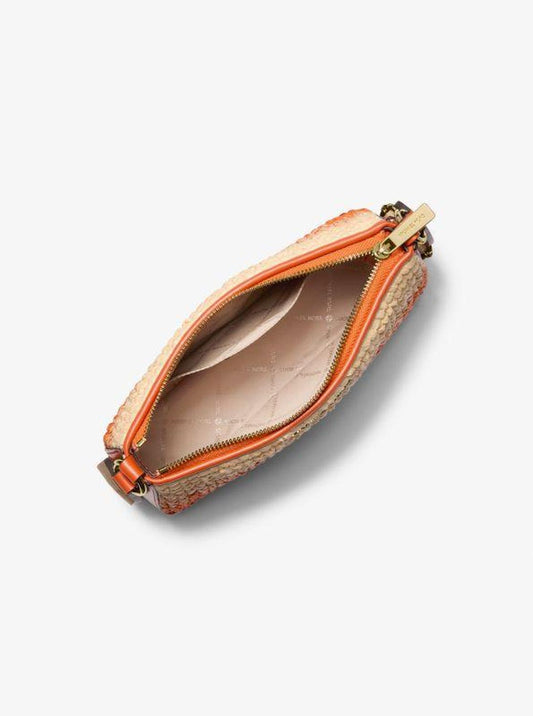 Jet Set Small Ombré Straw Crossbody Bag with Case for Apple Airpods Pro®