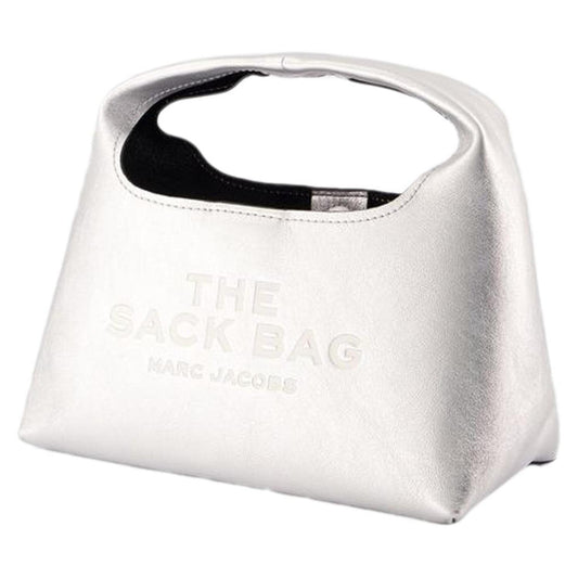 The Mini Sack Purse - - Leather - Silver