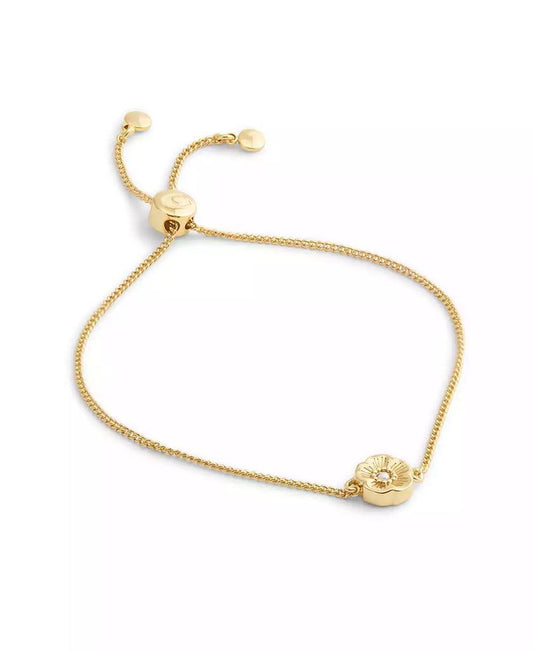 Faux Cultivated Pearl Signature Tea Rose Slider Bracelet