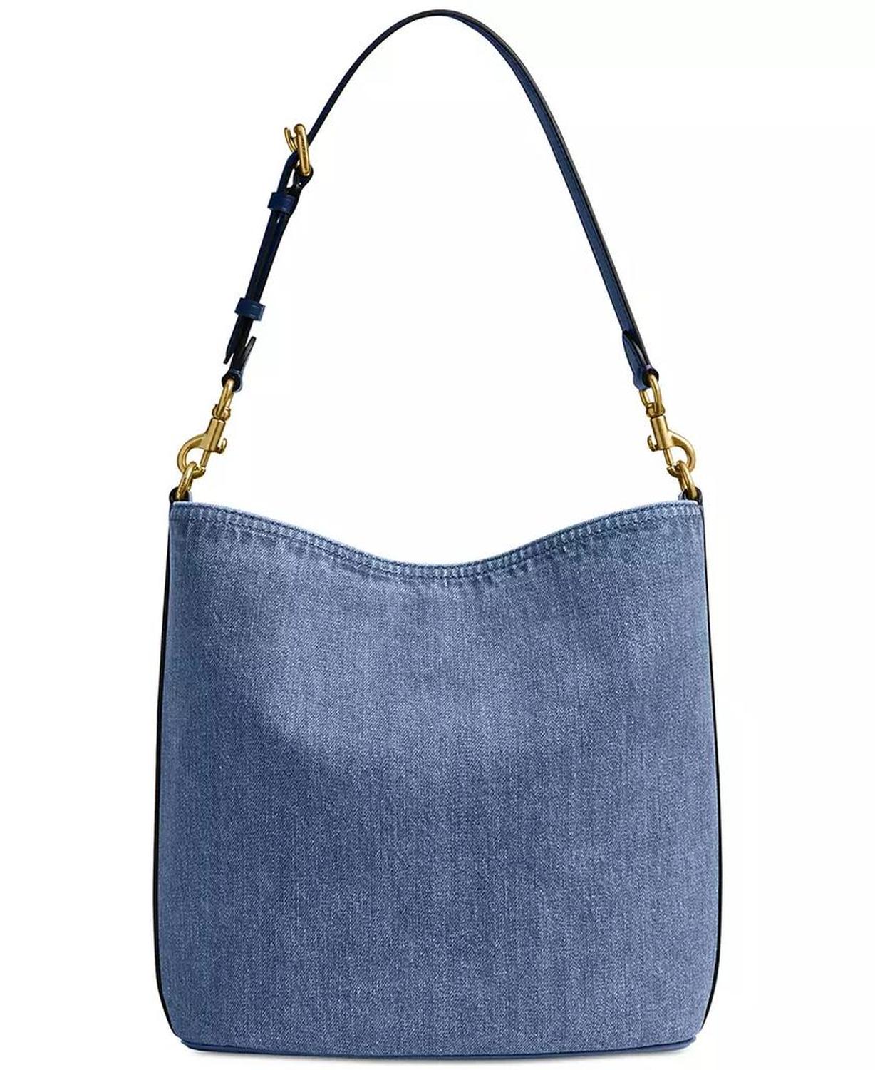 Willow Soft Small Denim Bucket Bag