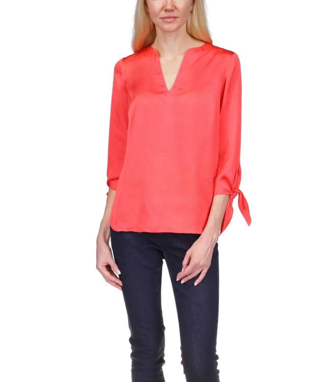 Solid Satin Tie Top