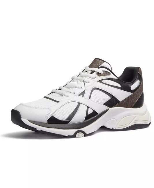 Men's Leo Suede Mixed-Media Trainers