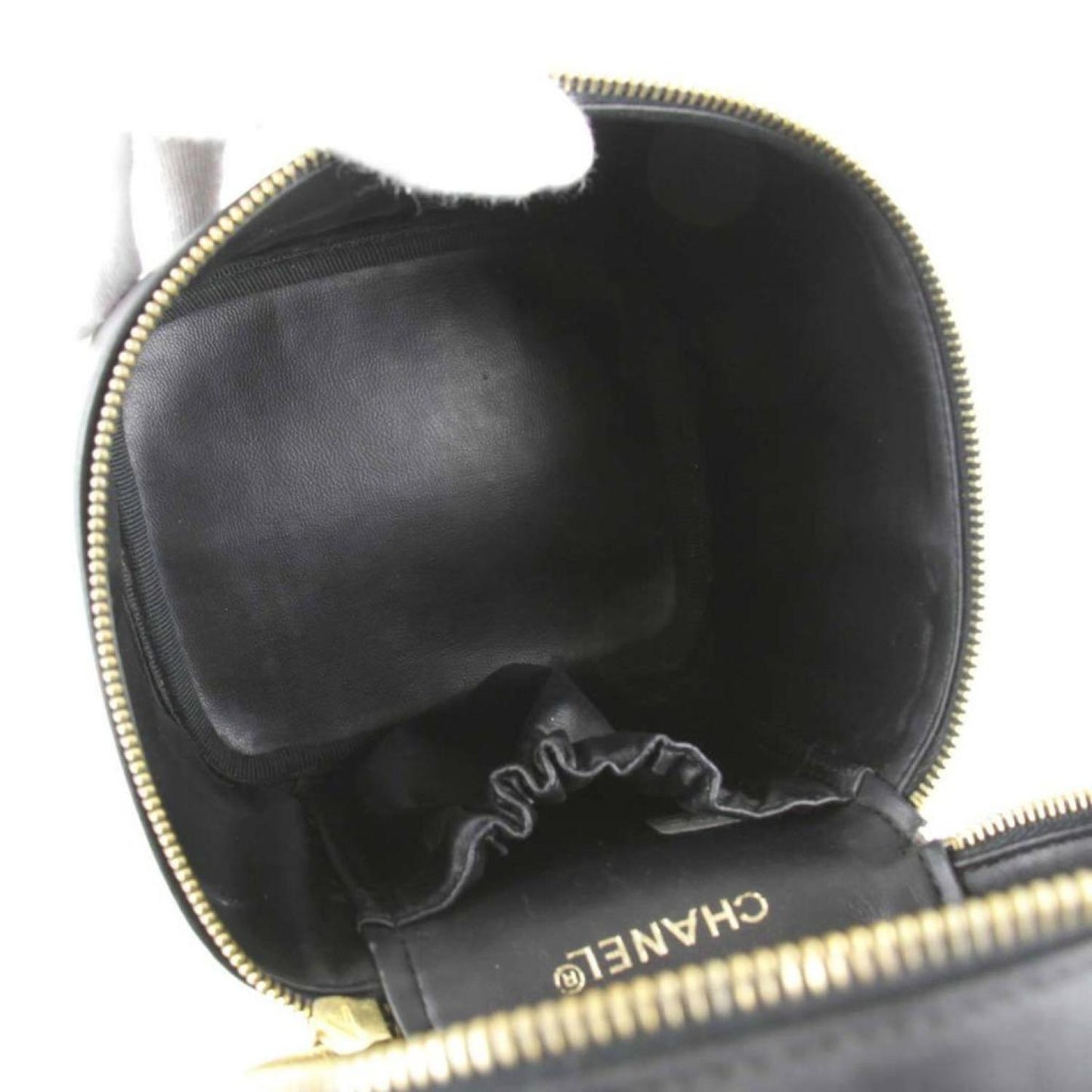 Chanel Vanity Leather Clutch Bag (Pre-Owned)