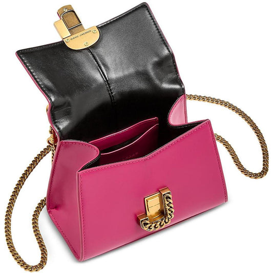 Womens Chain Leather Tote Handbag