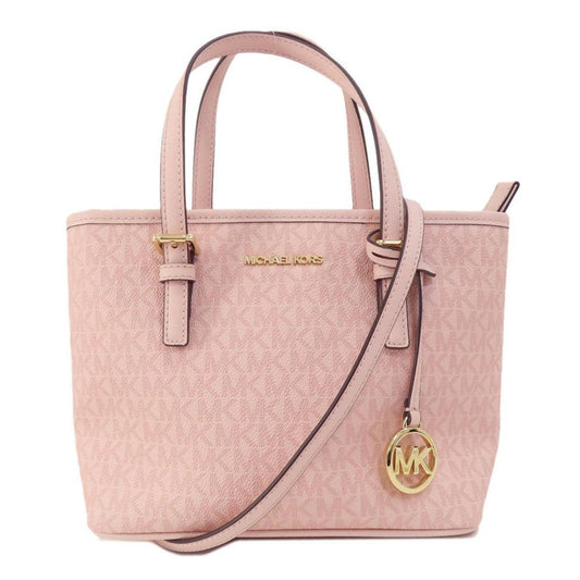 Leather Coated Canvas Handbag (Pre-Owned)