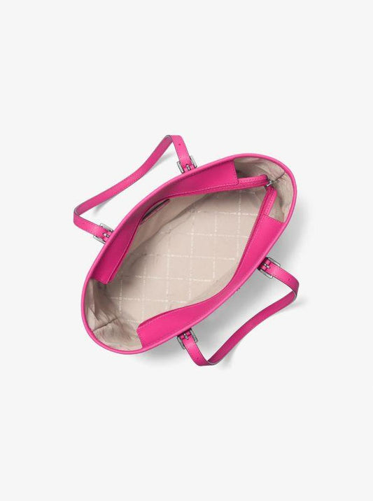 Jet Set Travel Small Saffiano Leather Top-Zip Tote Bag