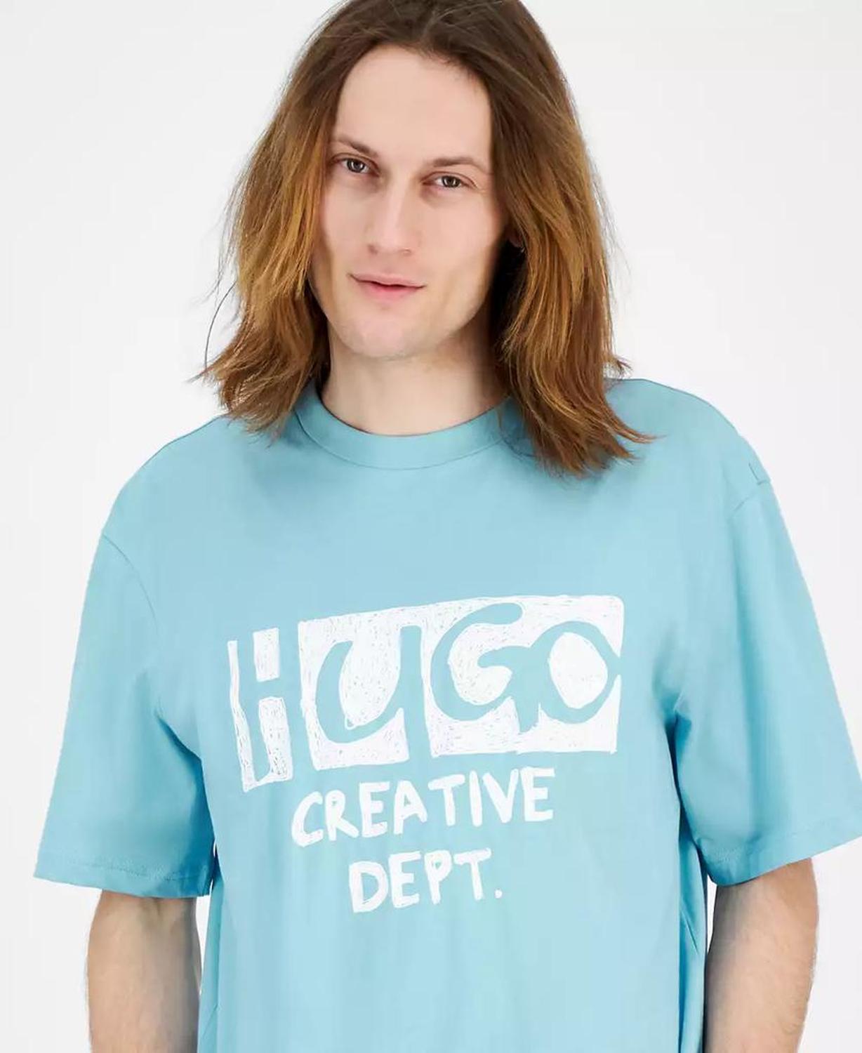 Men's Nugocrea Creative Department Short Sleeve Crewneck Logo Graphic T-Shirt
