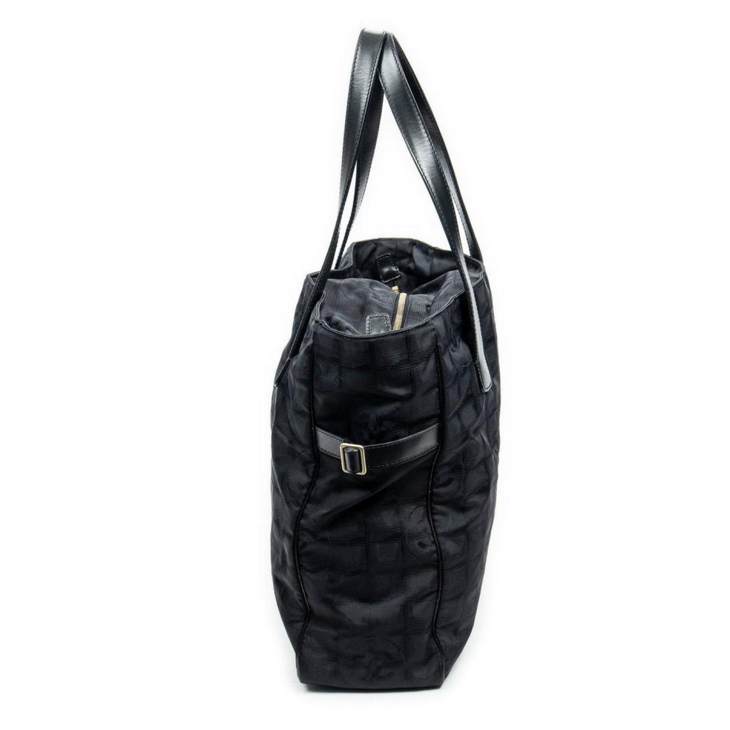 Large Travel Line Square Zip Tote