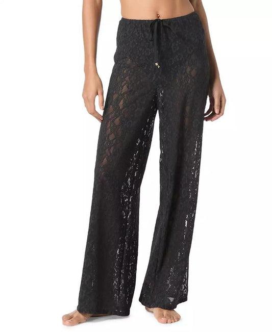 Women's Lace Wide-Leg Cover-Up Pants