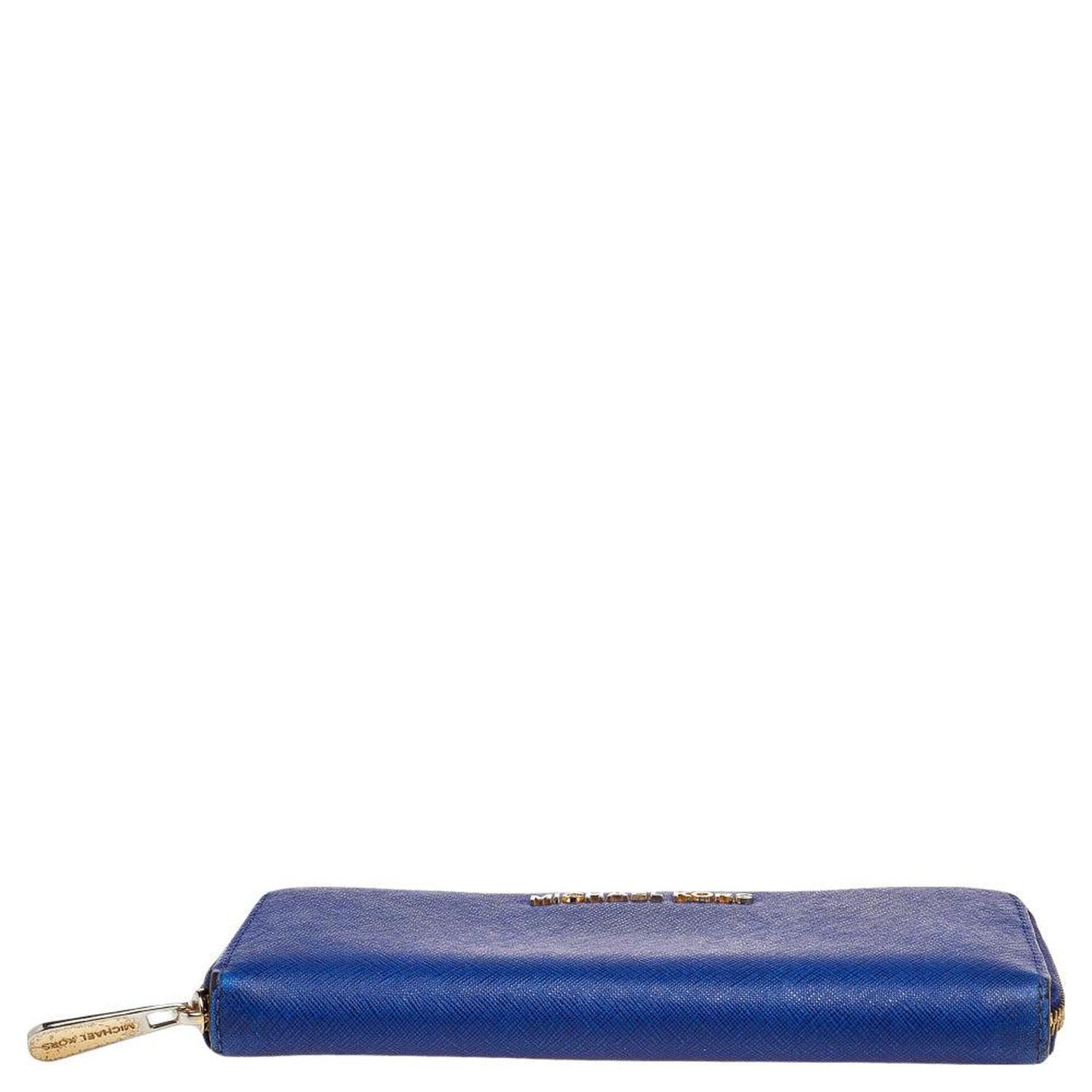 Michael Kors Blue Leather Bedford Continental Wallet..