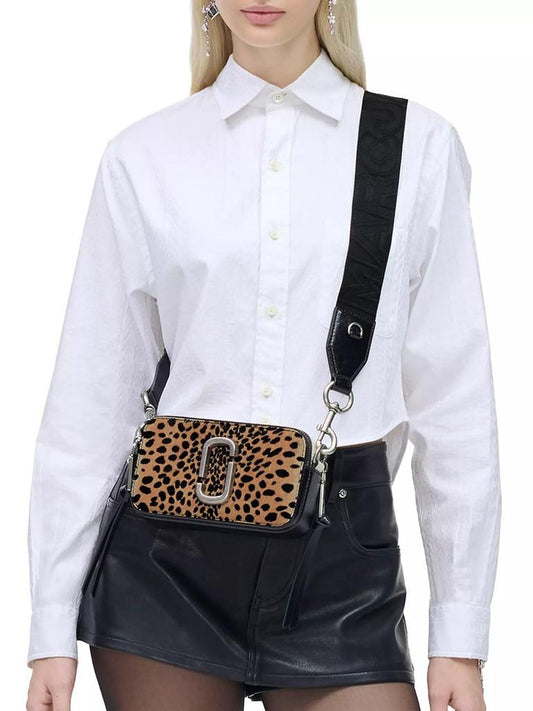 The Cheetah Calf Hair Snapshot Crossbody Bag
