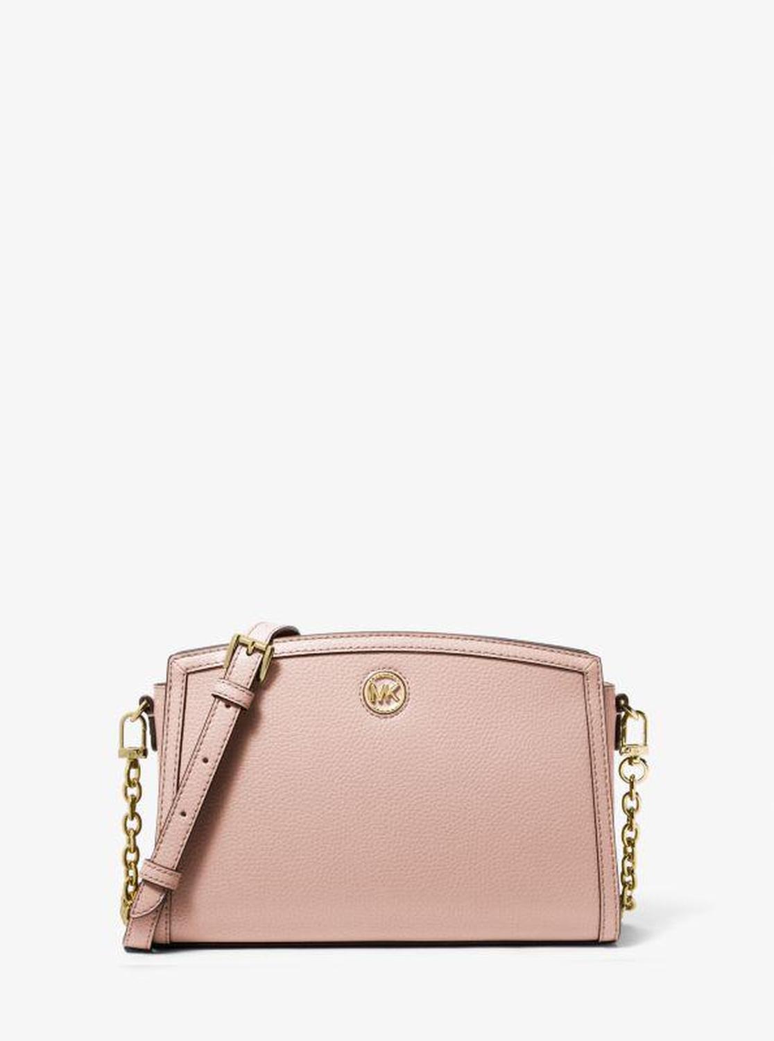 Chantal Large Pebbled Leather Crossbody Bag