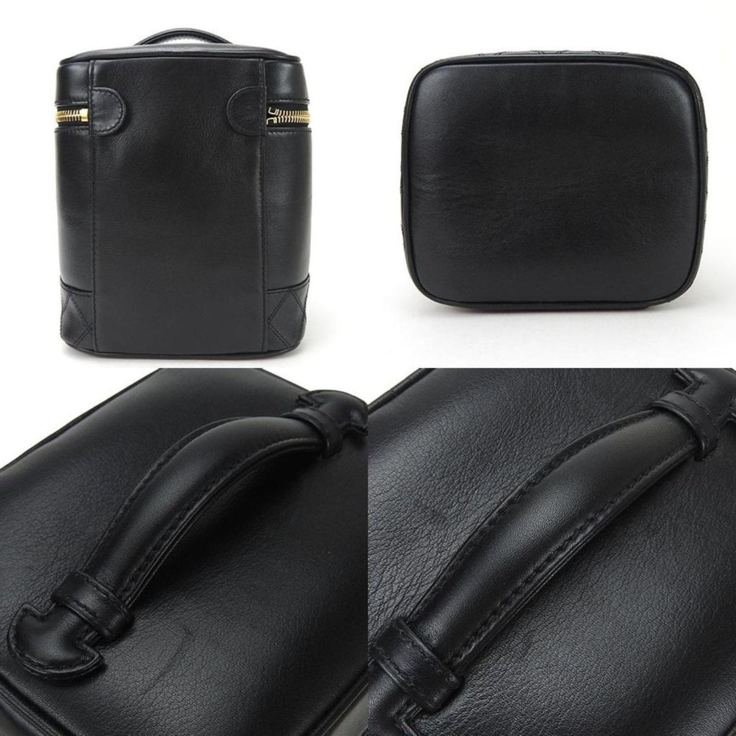 Chanel Vanity Leather Clutch Bag (Pre-Owned)