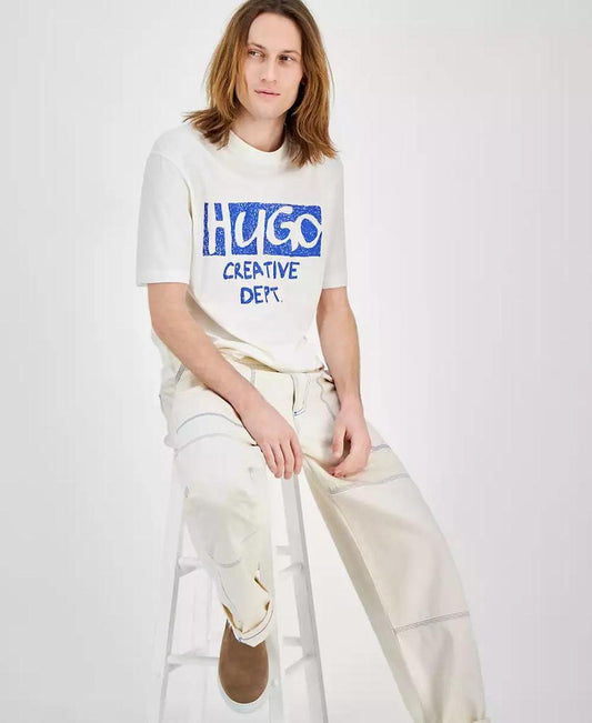 Men's Nugocrea Creative Department Short Sleeve Crewneck Logo Graphic T-Shirt