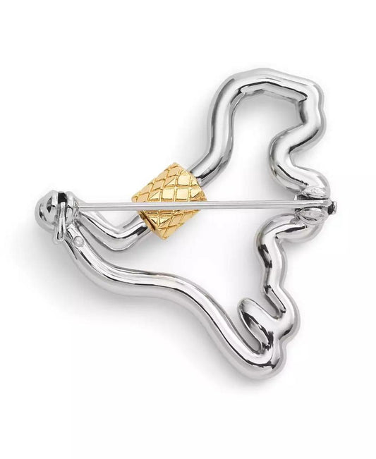 Two-tone Signature Carabiner Rexy Brooch