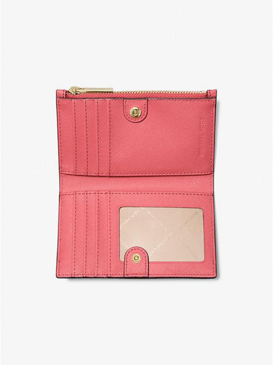 Jet Set Charm Small Saffiano Leather Card Case