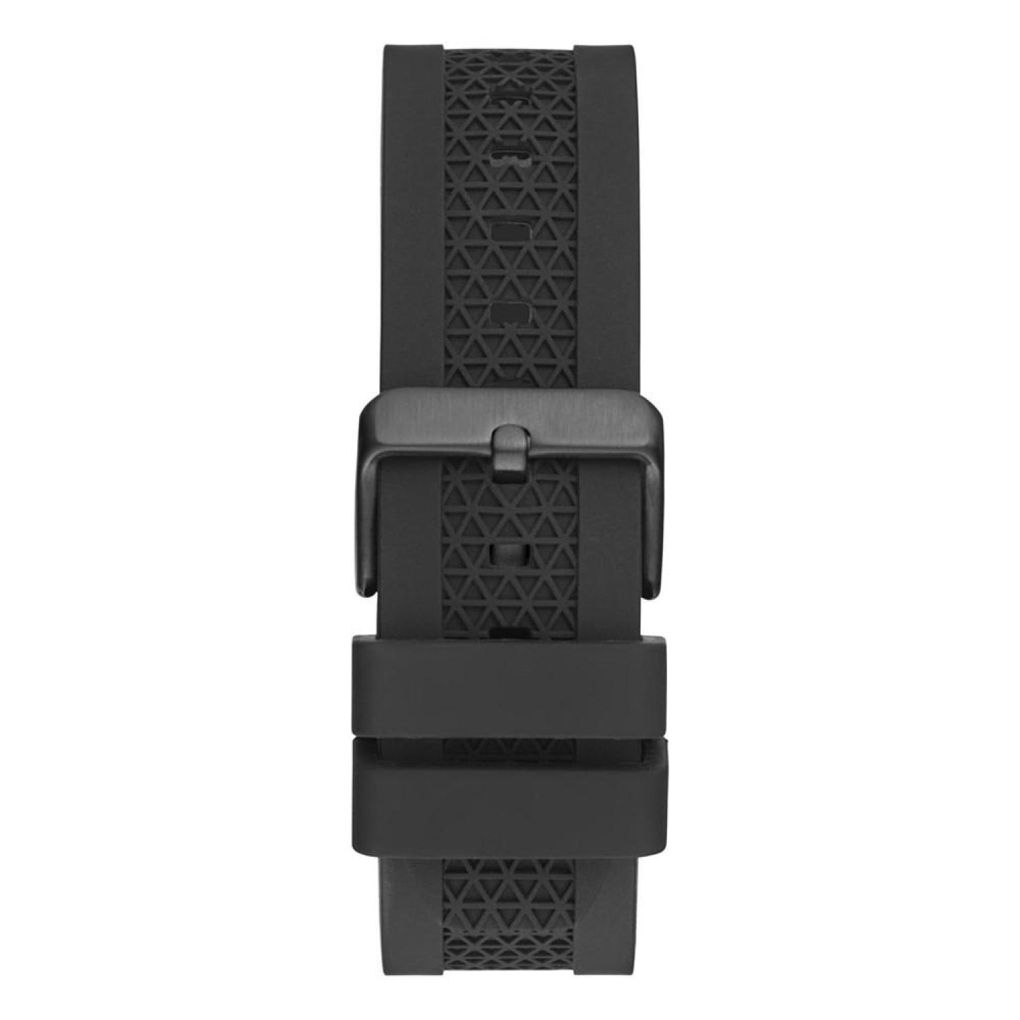 Men's Analog Black Silicone Watch 45mm