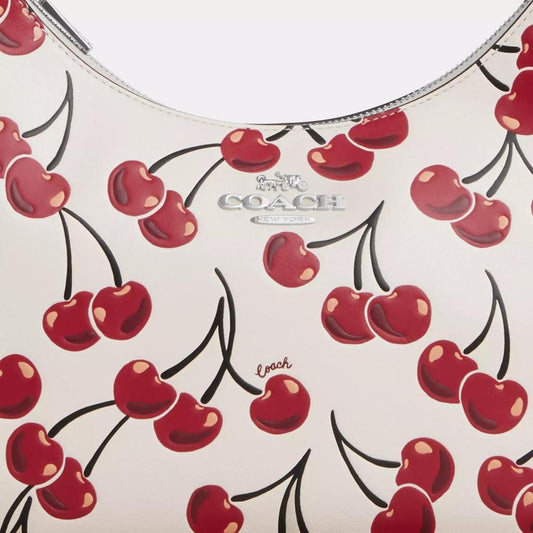 Teri Hobo Bag With Cherry Print