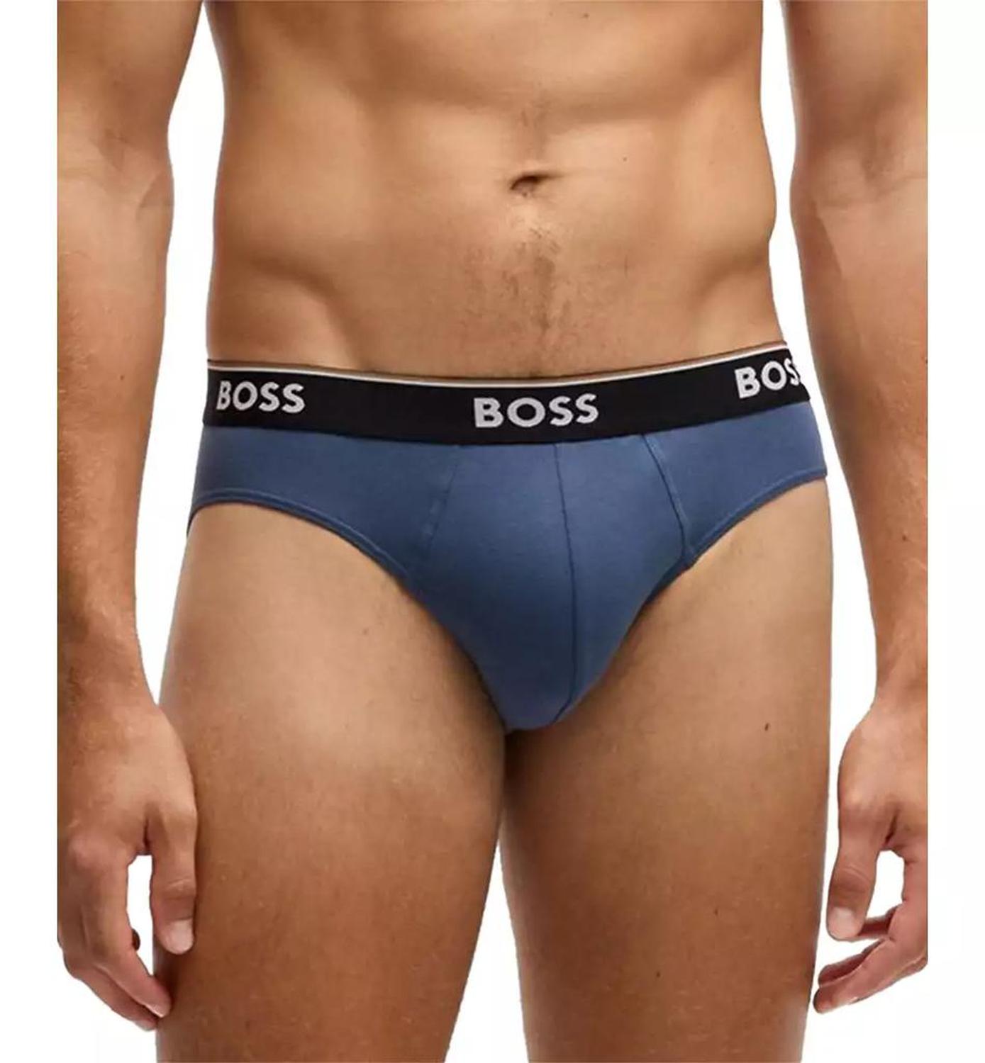 Hugo Boss Men's Logo Power Briefs, 3-pack