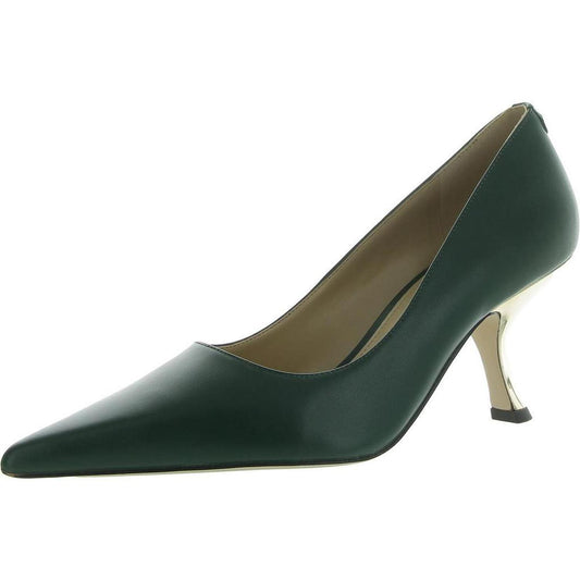 Luna Mid Womens Leather Slip-On Pumps
