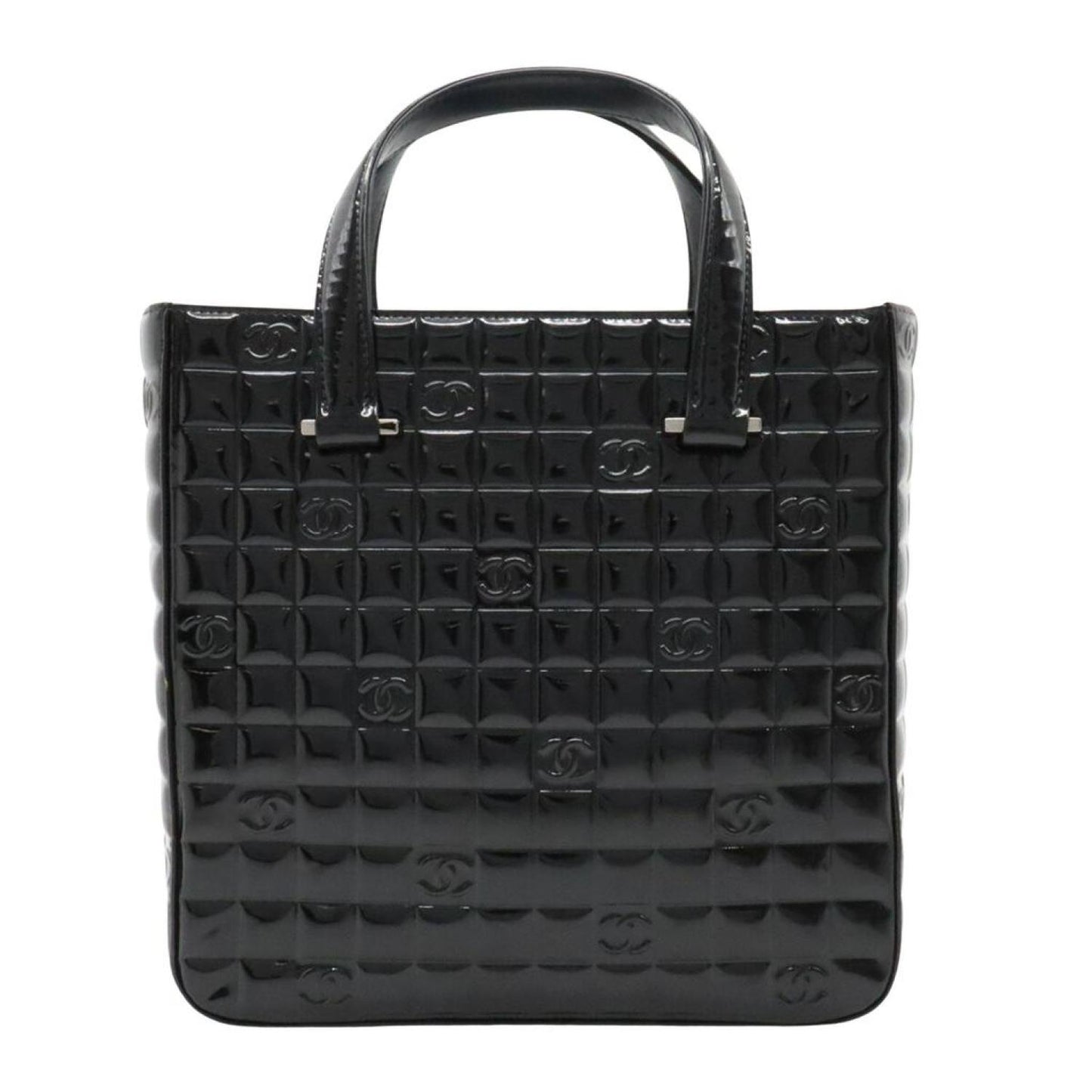 Chanel Chocolate Bar Patent Leather Tote Bag (Pre-Owned)