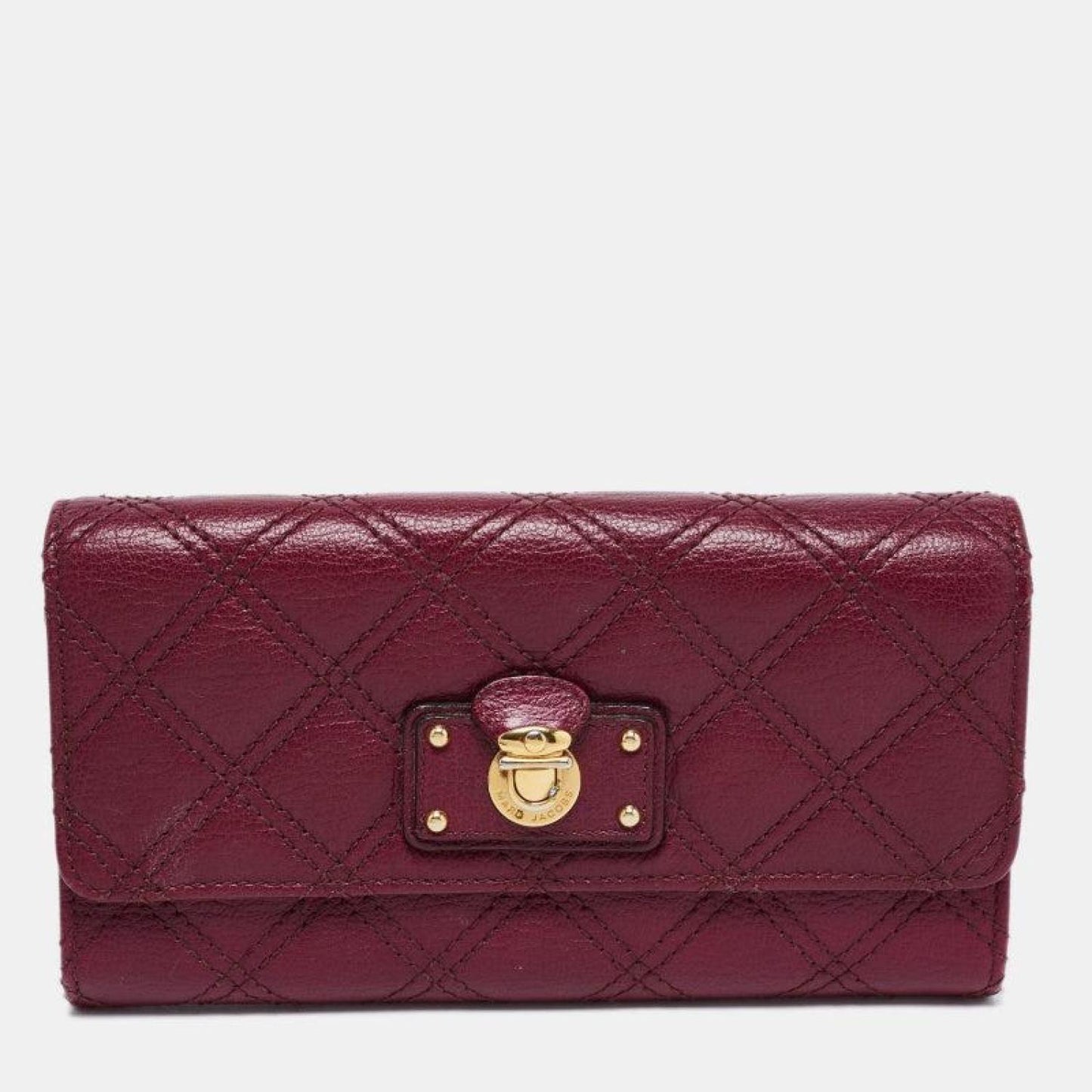 Marc Jacobs Quilted Leather Eugenie Continental Flap Wallet