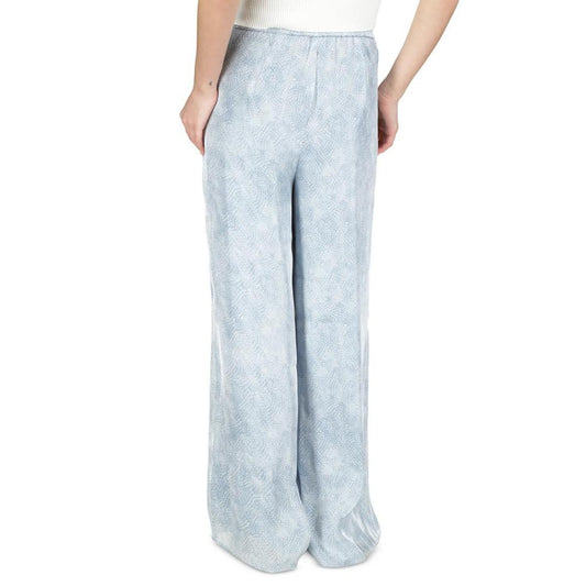 Petite Floral-Print Wide-Leg Pants