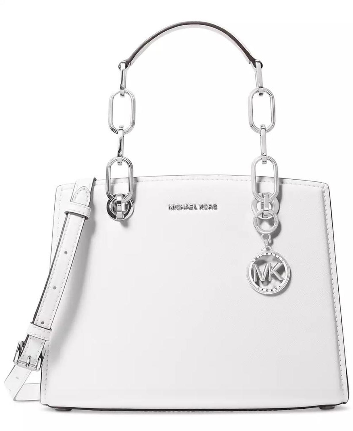 Cynthia Small North South Leather Satchel