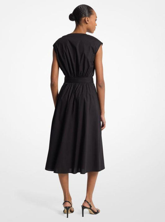 Georgette Belted Shirtdress