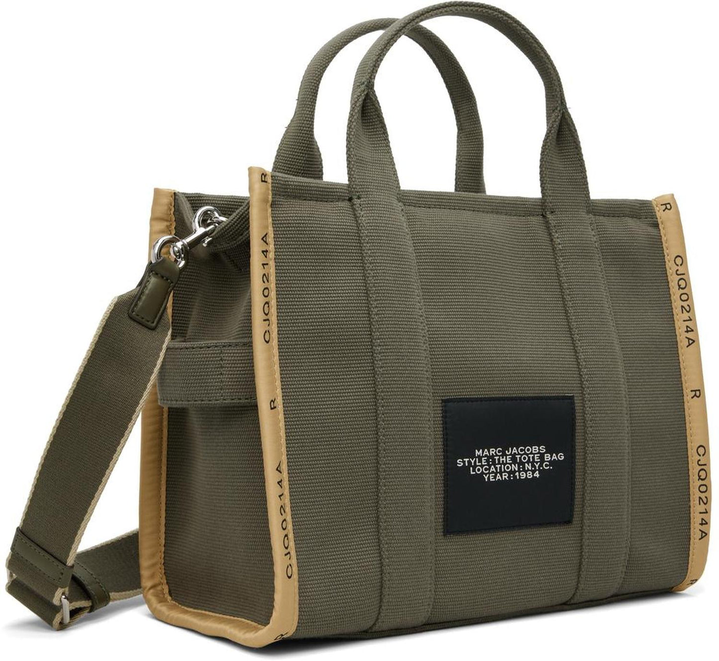 Khaki 'The Jacquard Medium' Tote