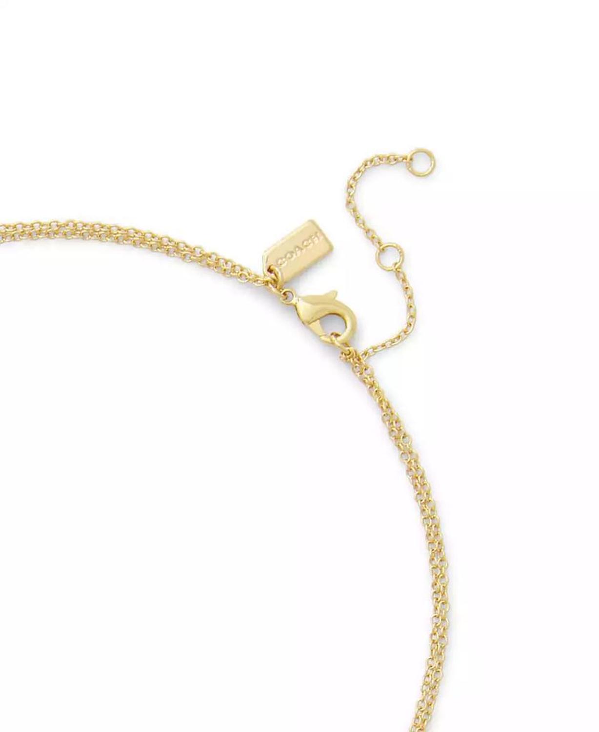 Signature Faux Stone Tea Rose Cultivated Pearl Layered Necklace