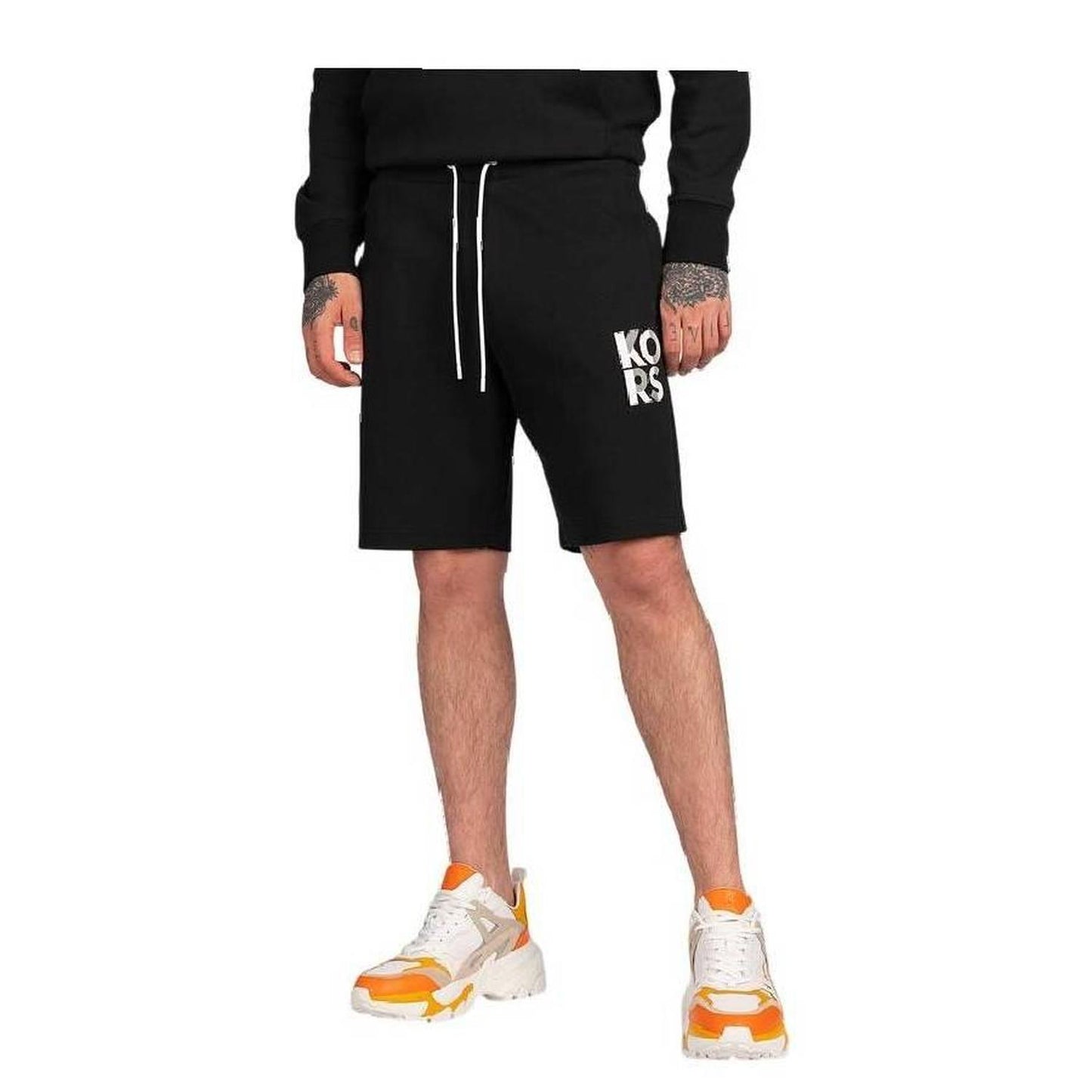 Drawstring Logo-Print Shorts, Size Small