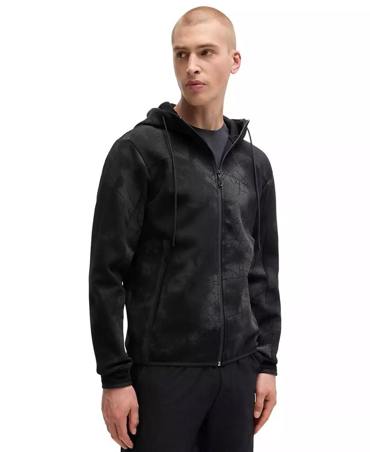 Men’s Reflective Artwork Zip-Up Hoodie