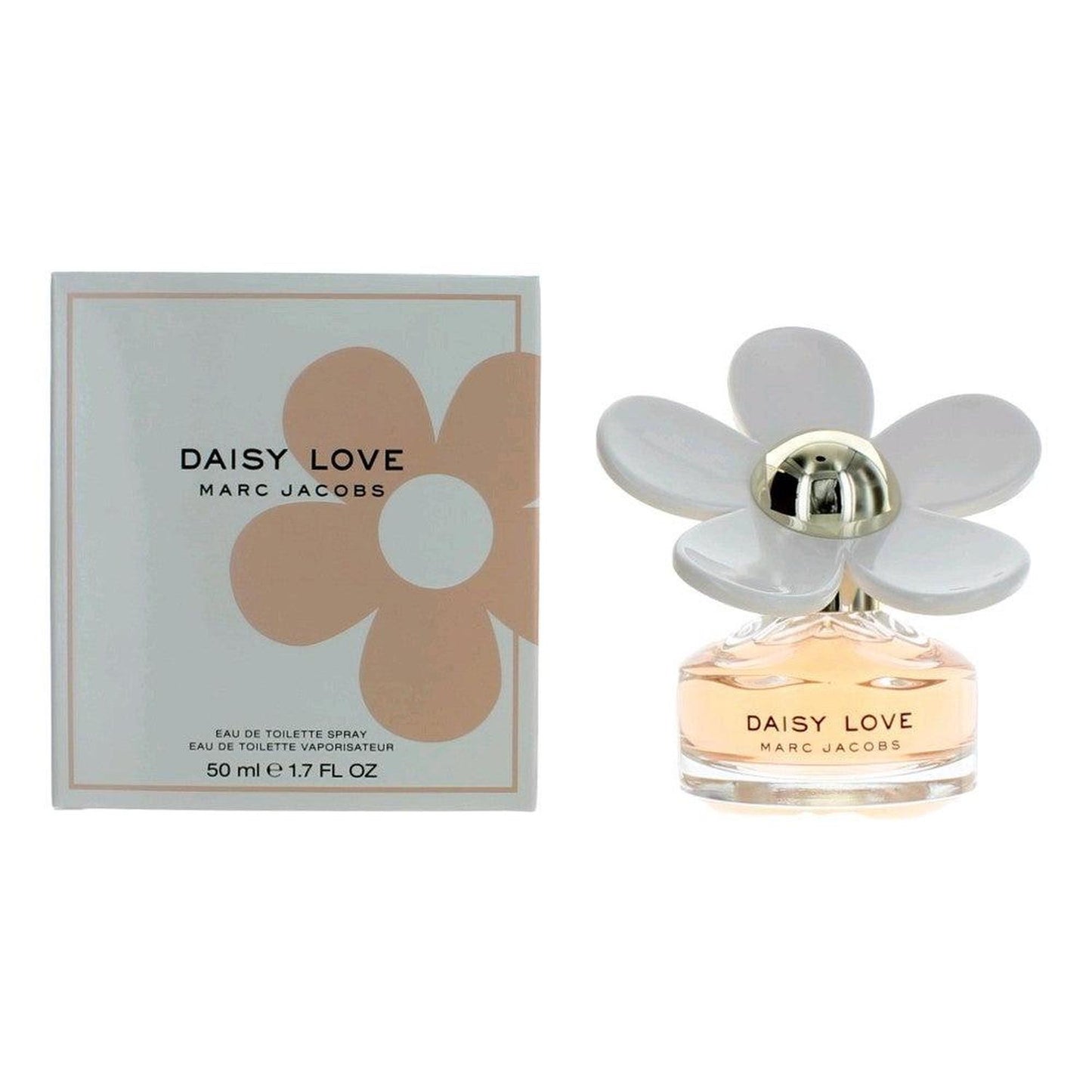 2pcs Daisy Love by , 1.7 oz Eau De Toilette Spray for Women