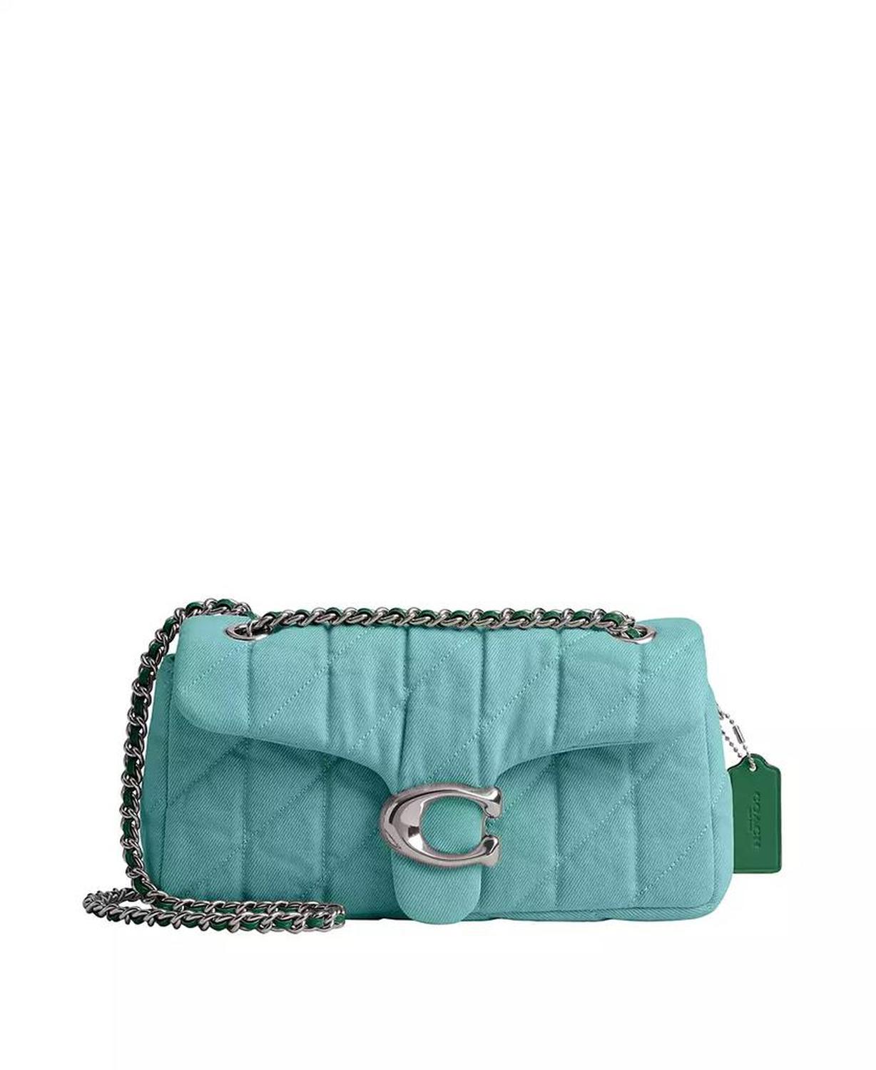 Tabby 26 Denim Quilting Mini Crossbody Bag