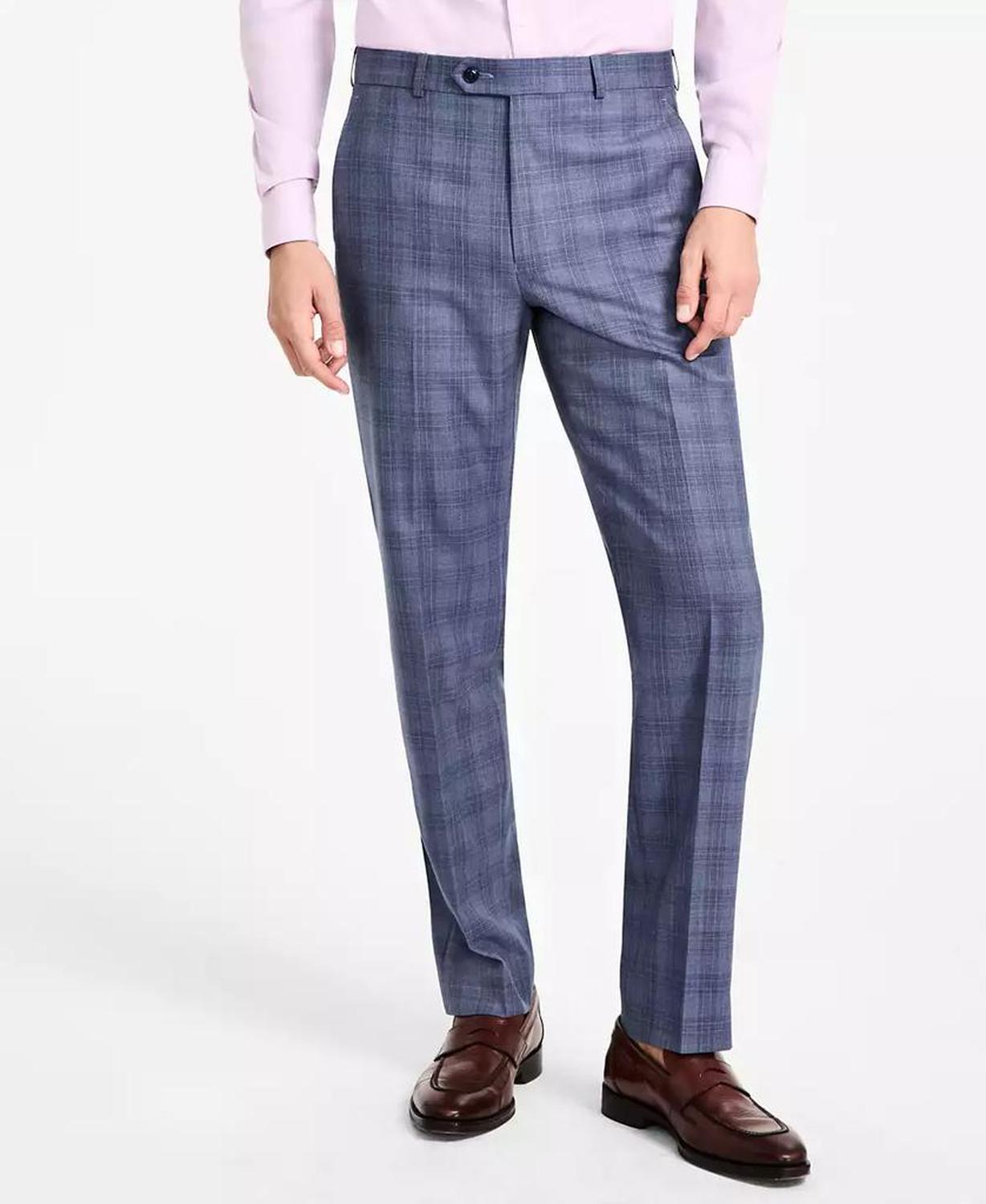 Men's Classic Fit Wool Blend Suit Pant