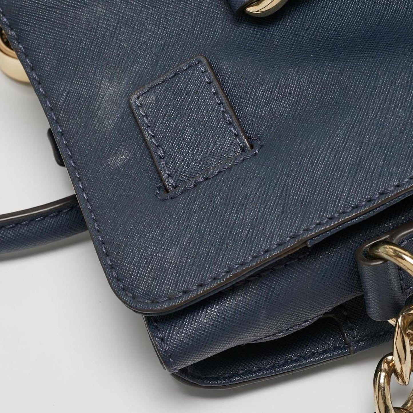 Michael Michael Kors Navy Leather Large Hamilton North South Tote
