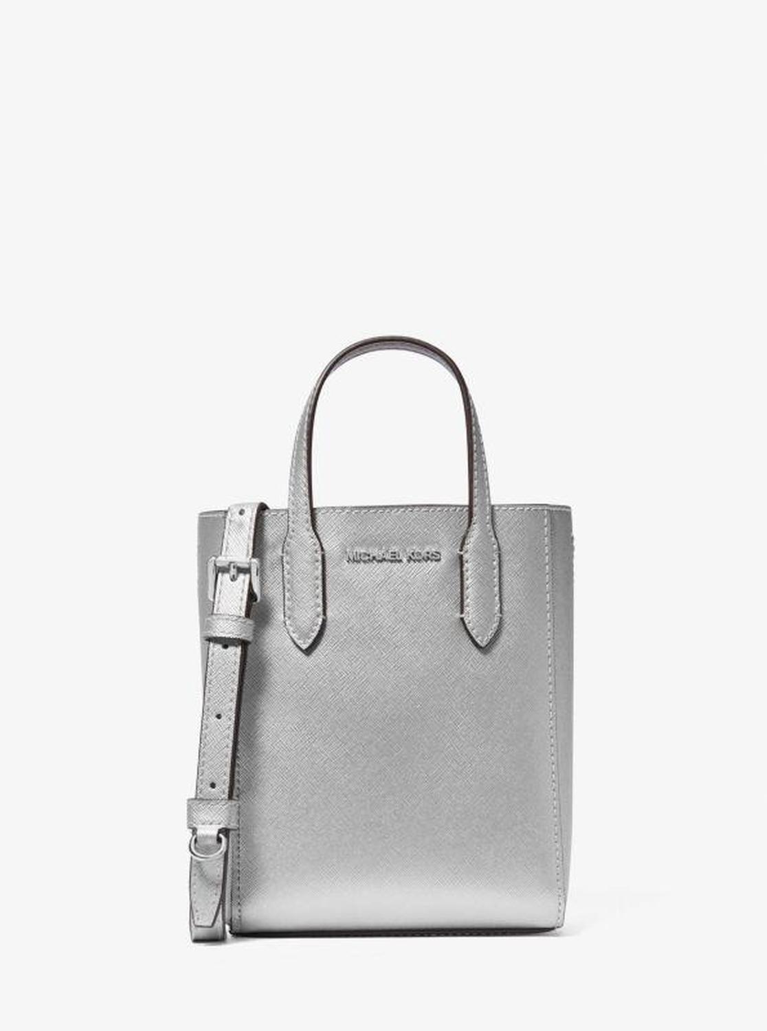 Vincent Extra-Small Metallic Crossbody Bag With Logo Card Case