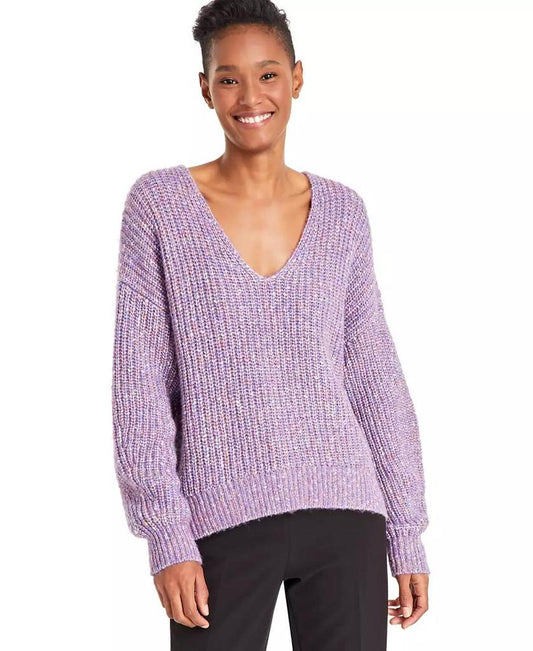Women's Facacia V-Neck Dropped-Shoulder Sweater