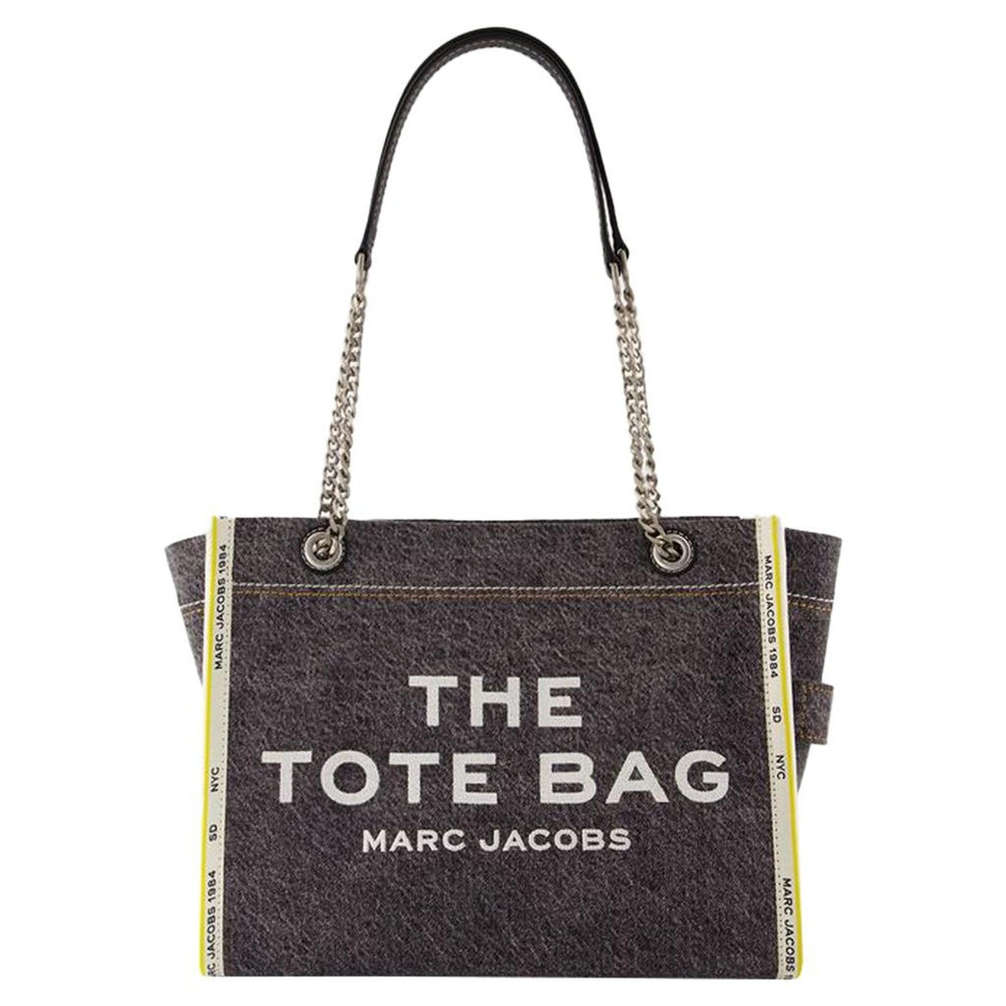 The Medium Tote - - Cotton - Black