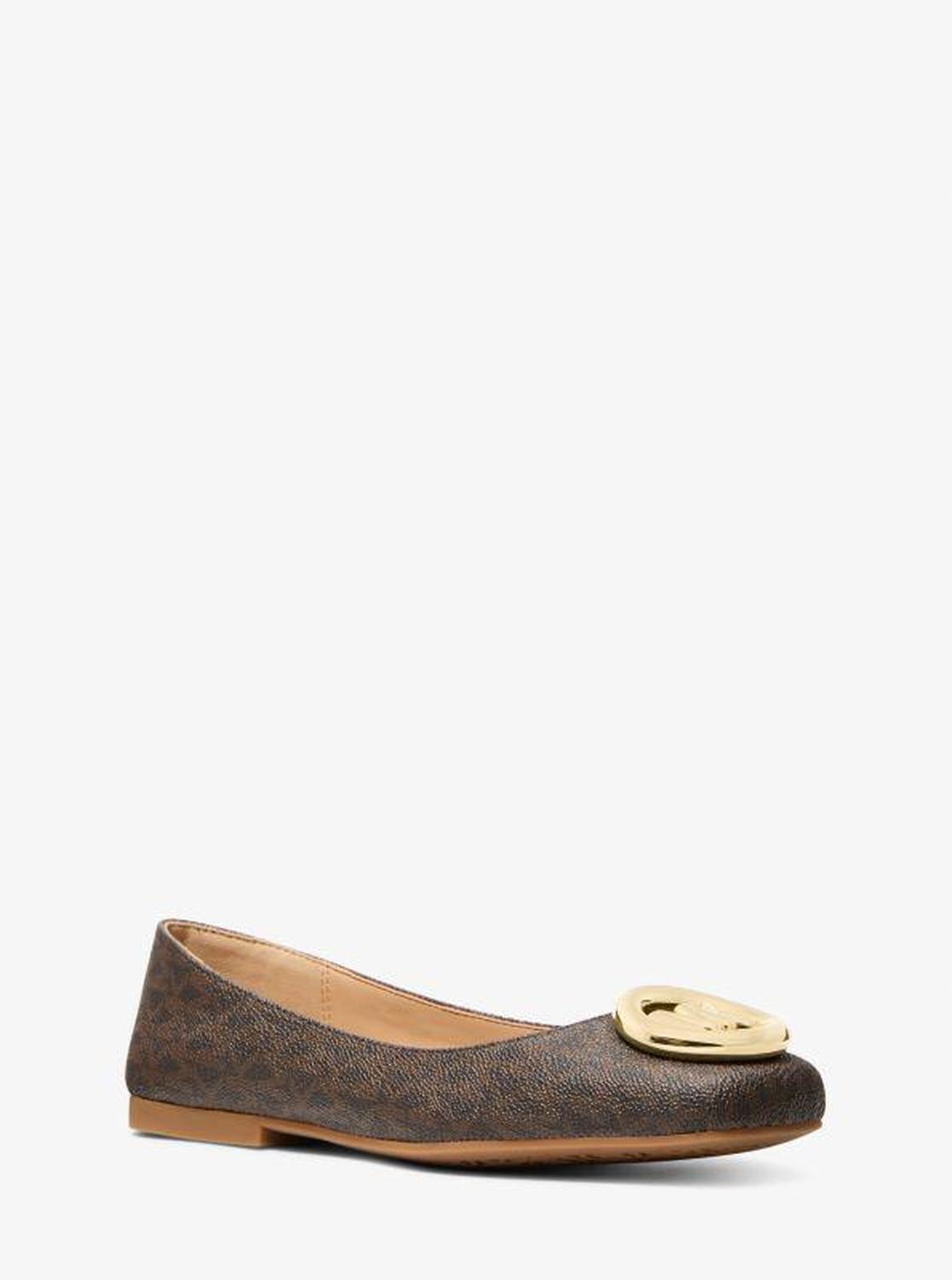 Milan Signature Logo Ballet Flat