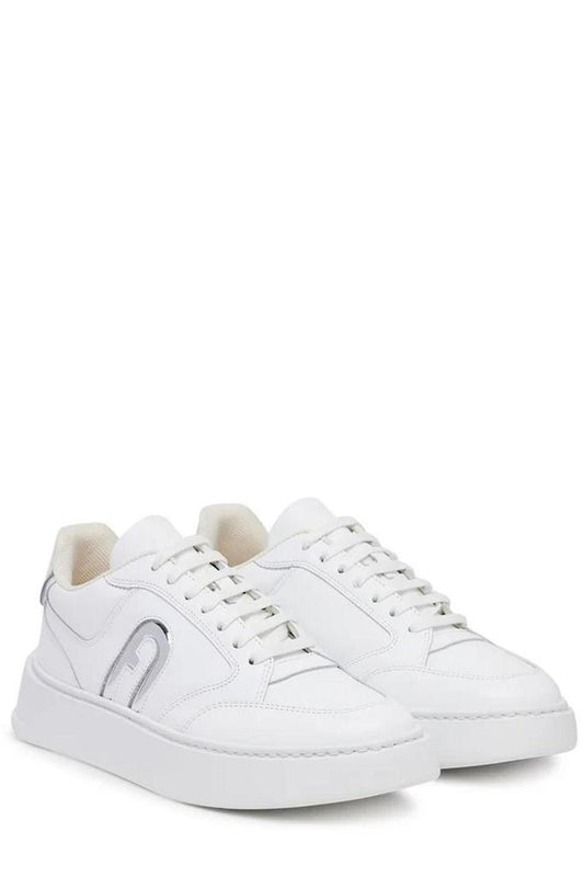 Furla Round Toe Lace-Up Sneakers