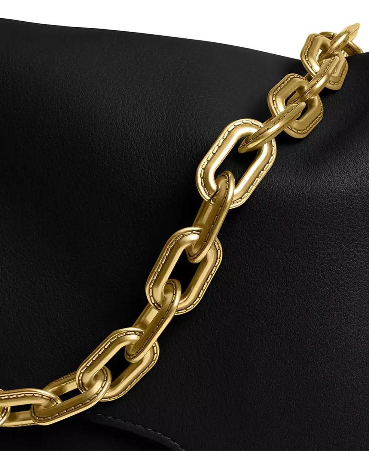 Chain Tabby Leather Medium Shoulder Bag 35