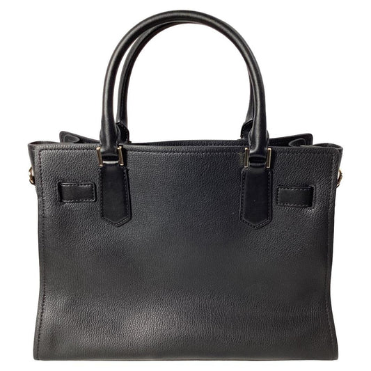 Hamilton Medium Satchel in Black Leather