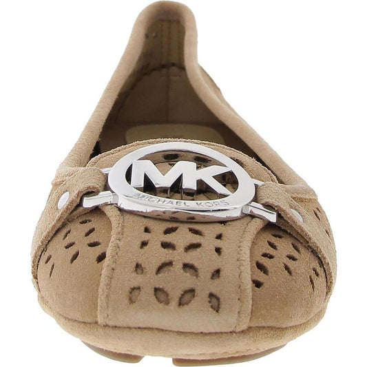 Fulton Womens Embellished Moccasin Flats